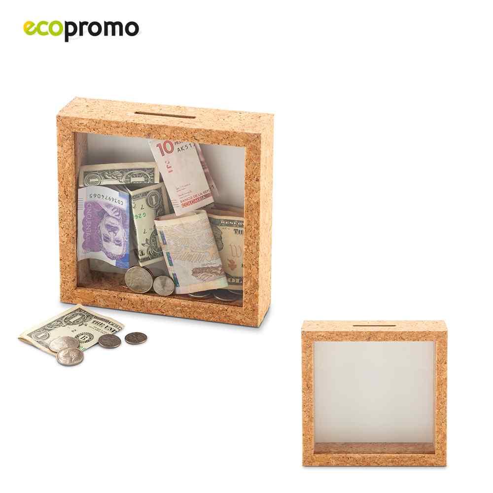 Alcancía Cork - Producto promocional personalizable