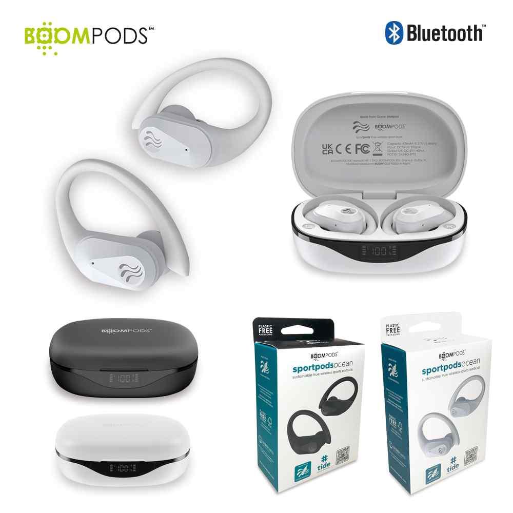 Audífonos Bluetooth Sportpods Boompods - Producto promocional personalizable