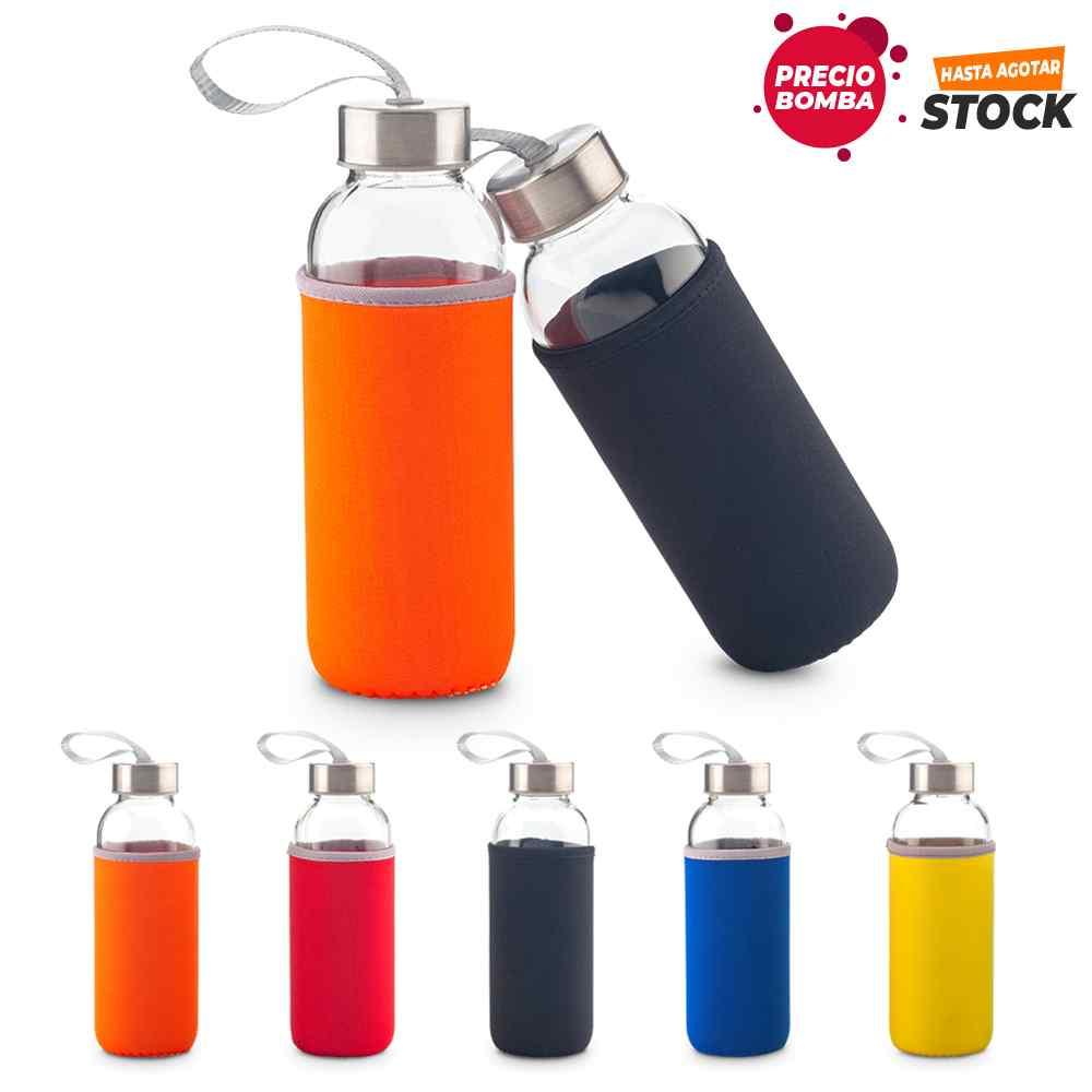 Botilito en Vidrio Neoprene 450ml - Producto promocional personalizable