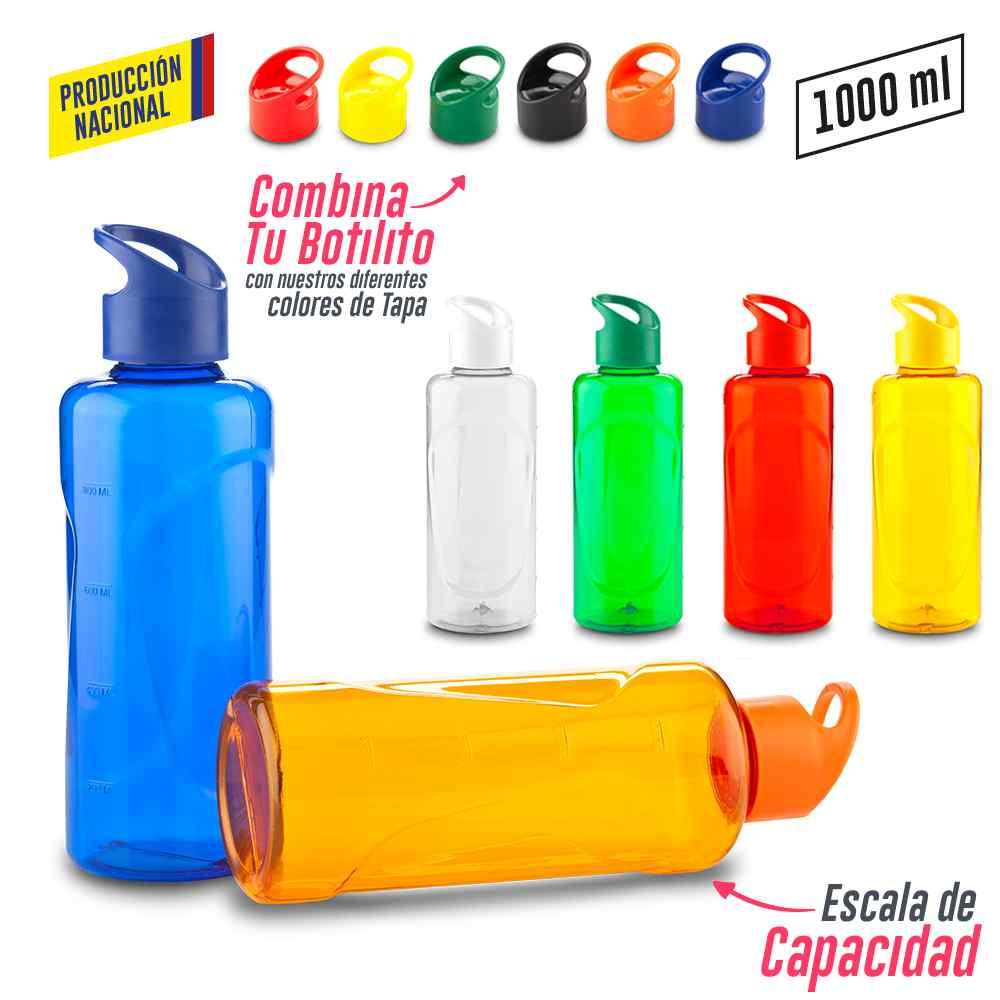 Botilitro Plástico 1000ml - 1 Litro - Produccion Nacional - Producto promocional personalizable