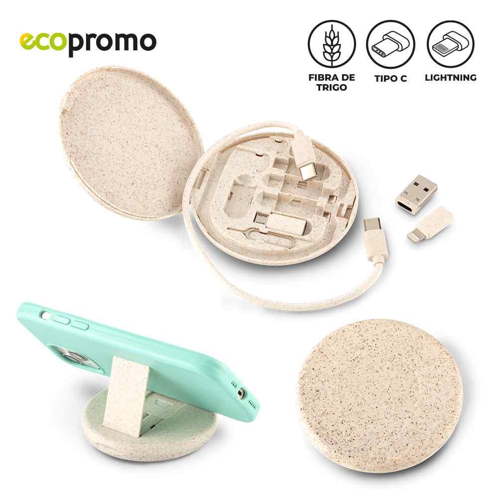 Cable Multicargador Gauss Eco - Producto promocional personalizable