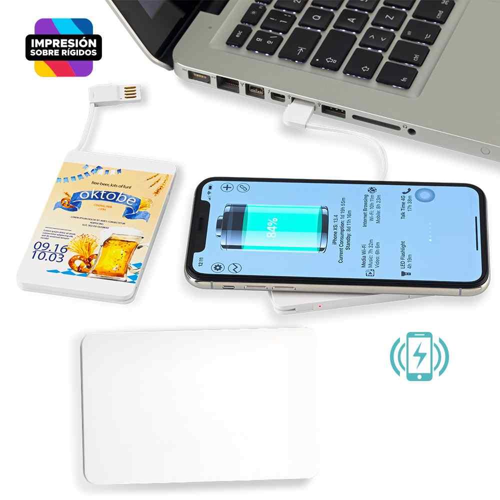 Cargador Inalambrico Credit Card - Oferta - Producto promocional personalizable