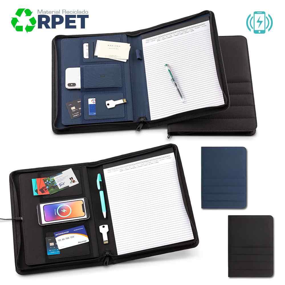 Carpeta Folder Con Cargador Inalámbrico Grimm - Producto promocional personalizable