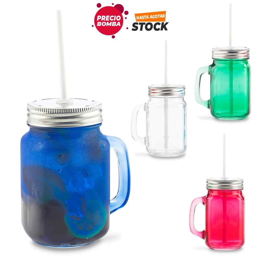 Jarra en Vidrio Kolors 16oz - Producto promocional personalizable