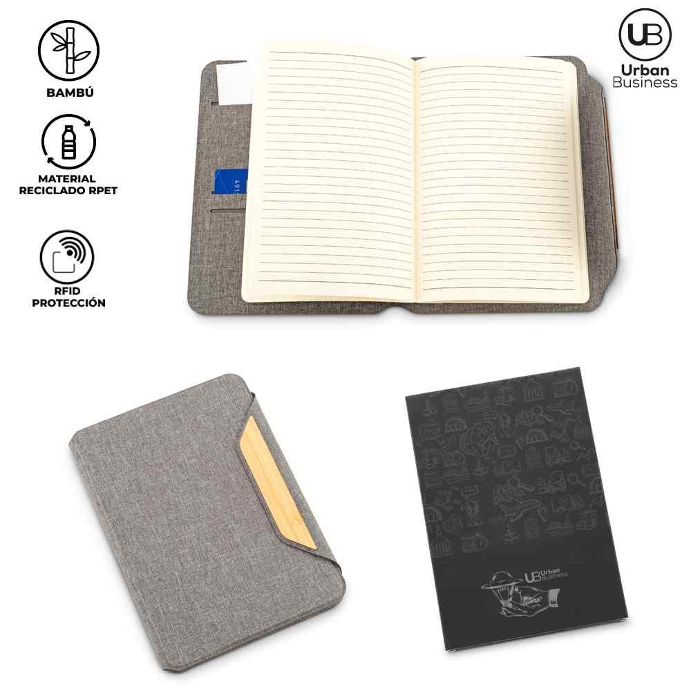 Libreta Multifuncional Rpet Bamboo Urban Business - Producto promocional personalizable