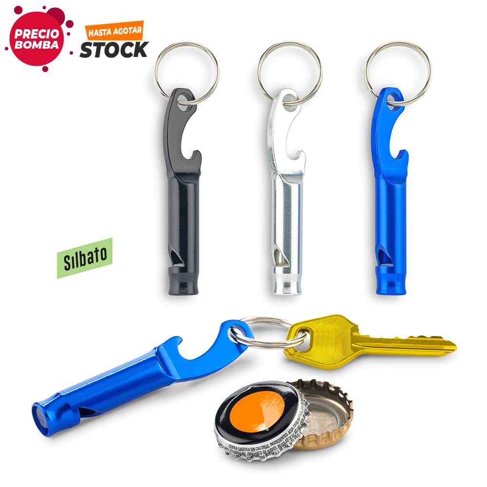 Llavero Pito Con Destapador - Producto promocional personalizable