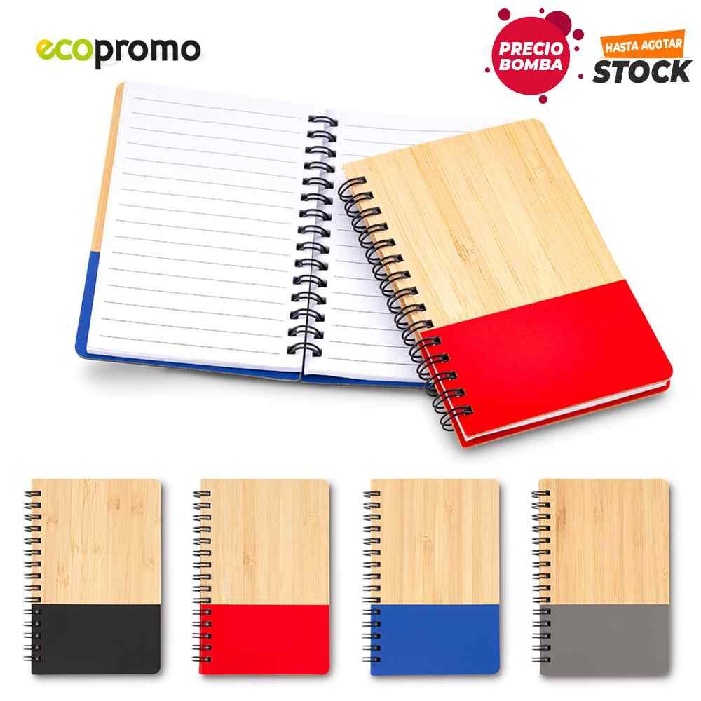 Mini Libreta Bamboo Eco - Producto promocional personalizable