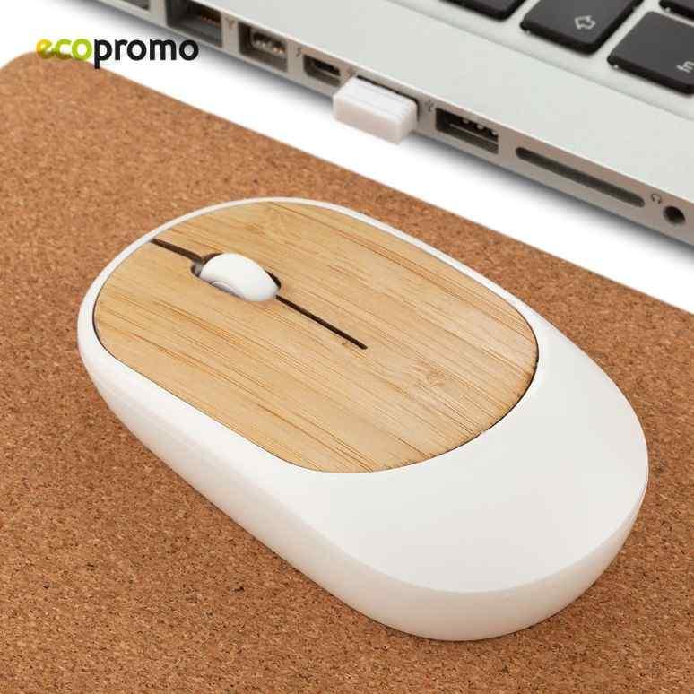 Mouse Bamboo - Producto promocional personalizable