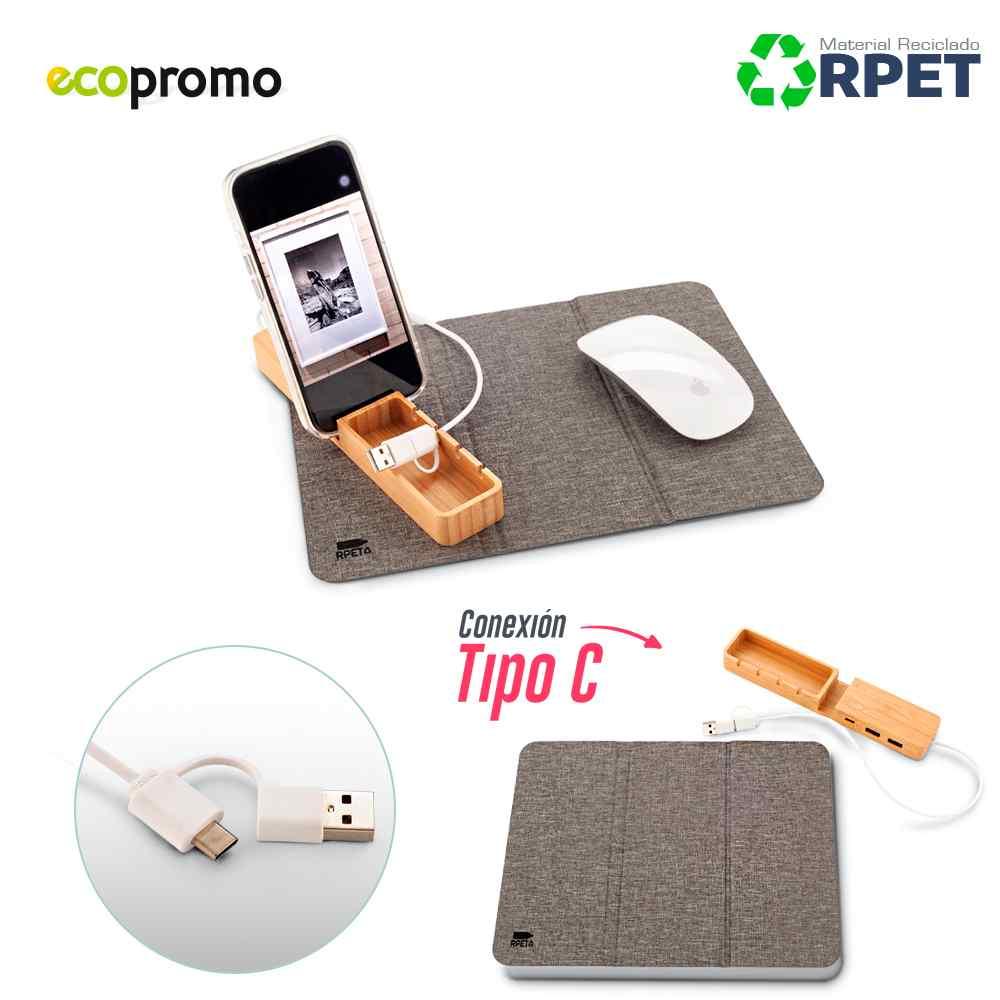 Mouse Pad Organizer Eco - Producto promocional personalizable
