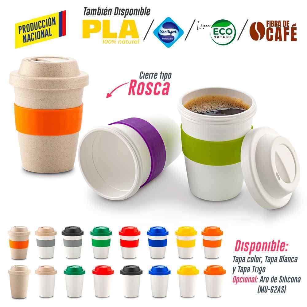 Mug Plastico Coffee Plus 12oz- Producción Nacional - Producto promocional personalizable