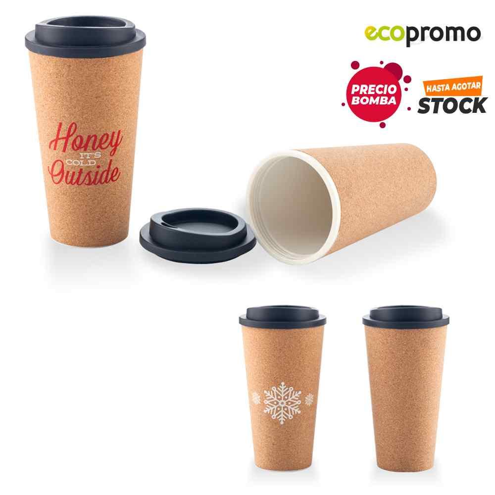 Mug Plastico Con Corcho 16oz - Producto promocional personalizable