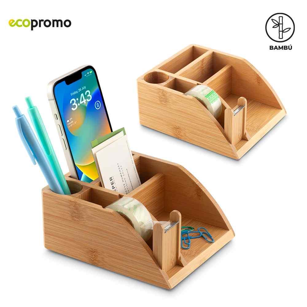 Organizador de Escritorio Bamboo - Producto promocional personalizable