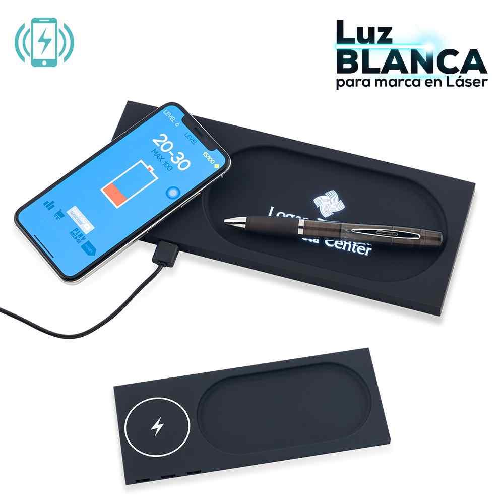 Organizador Light Con Cargador Inalambrico Oferta - Producto promocional personalizable