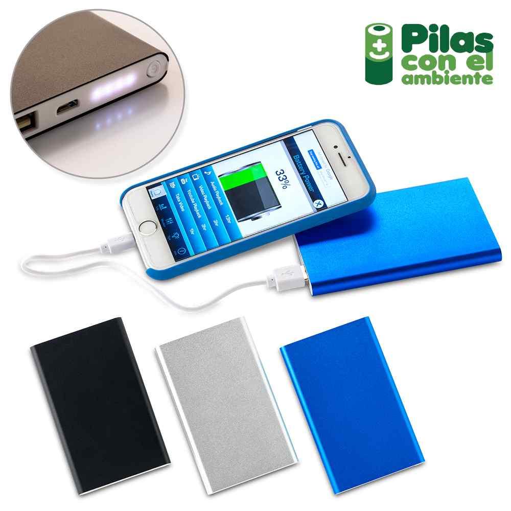 Pila Recargable en Aluminio 4000mah - Producto promocional personalizable