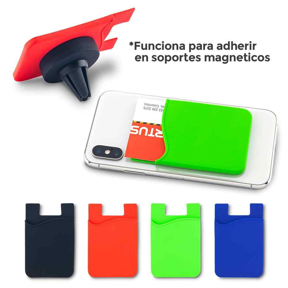 Portatarjetas en Silicona Magnet - Producto promocional personalizable
