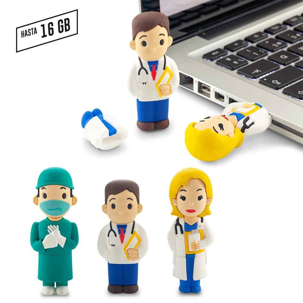 Pvc Memoria Usb Medic 3d - Ver Of-228-ch Precio Neto - Producto promocional personalizable