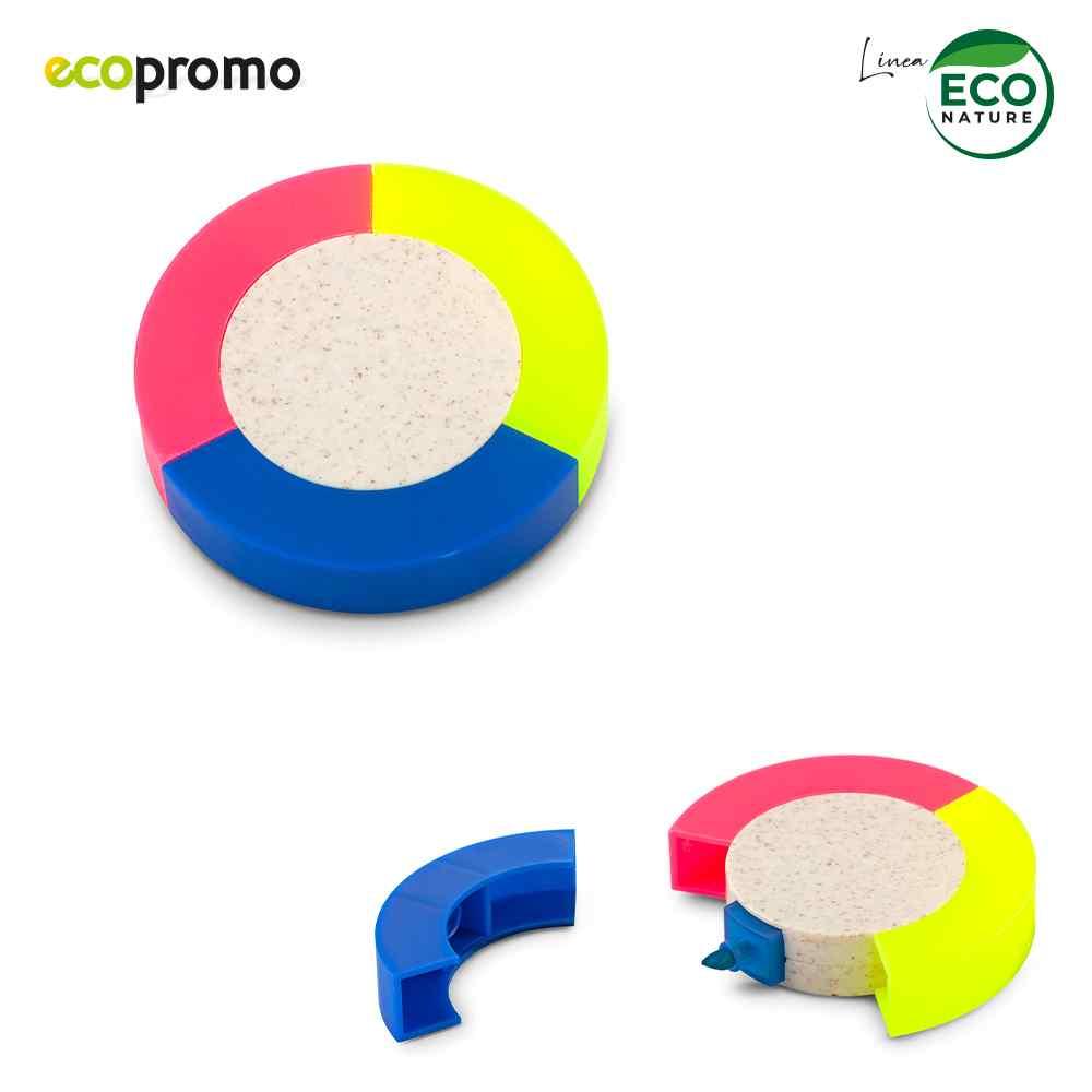 Resaltador Round Eco - Producto promocional personalizable