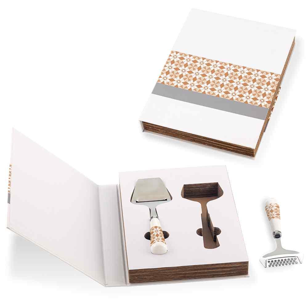 Set de 2 Utensilios Para Queso Book - Oferta - Producto promocional personalizable