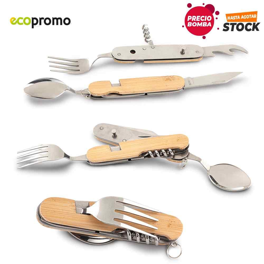 Set de Cubiertos Camping - Producto promocional personalizable
