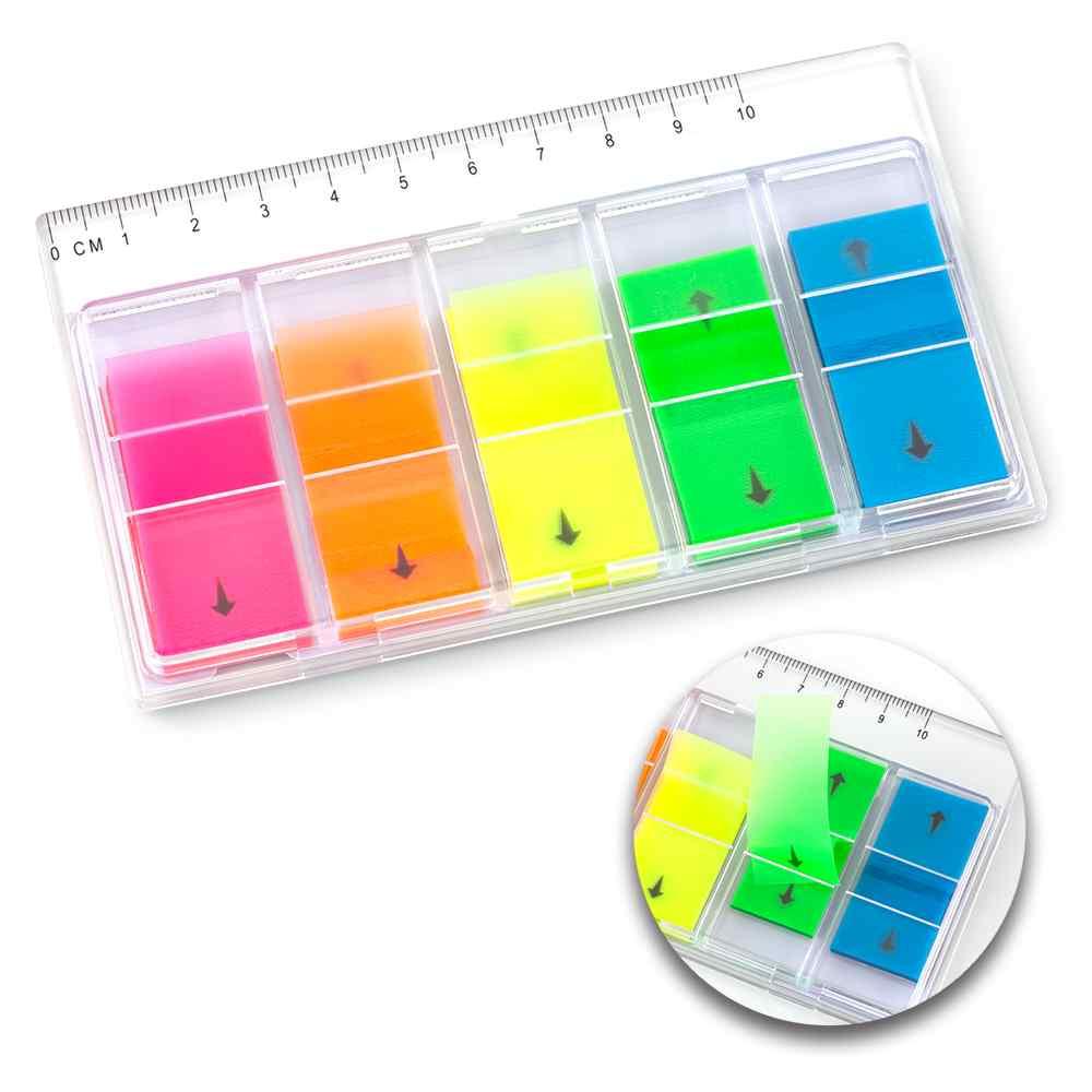 Sticky Set Con Regla - Producto promocional personalizable