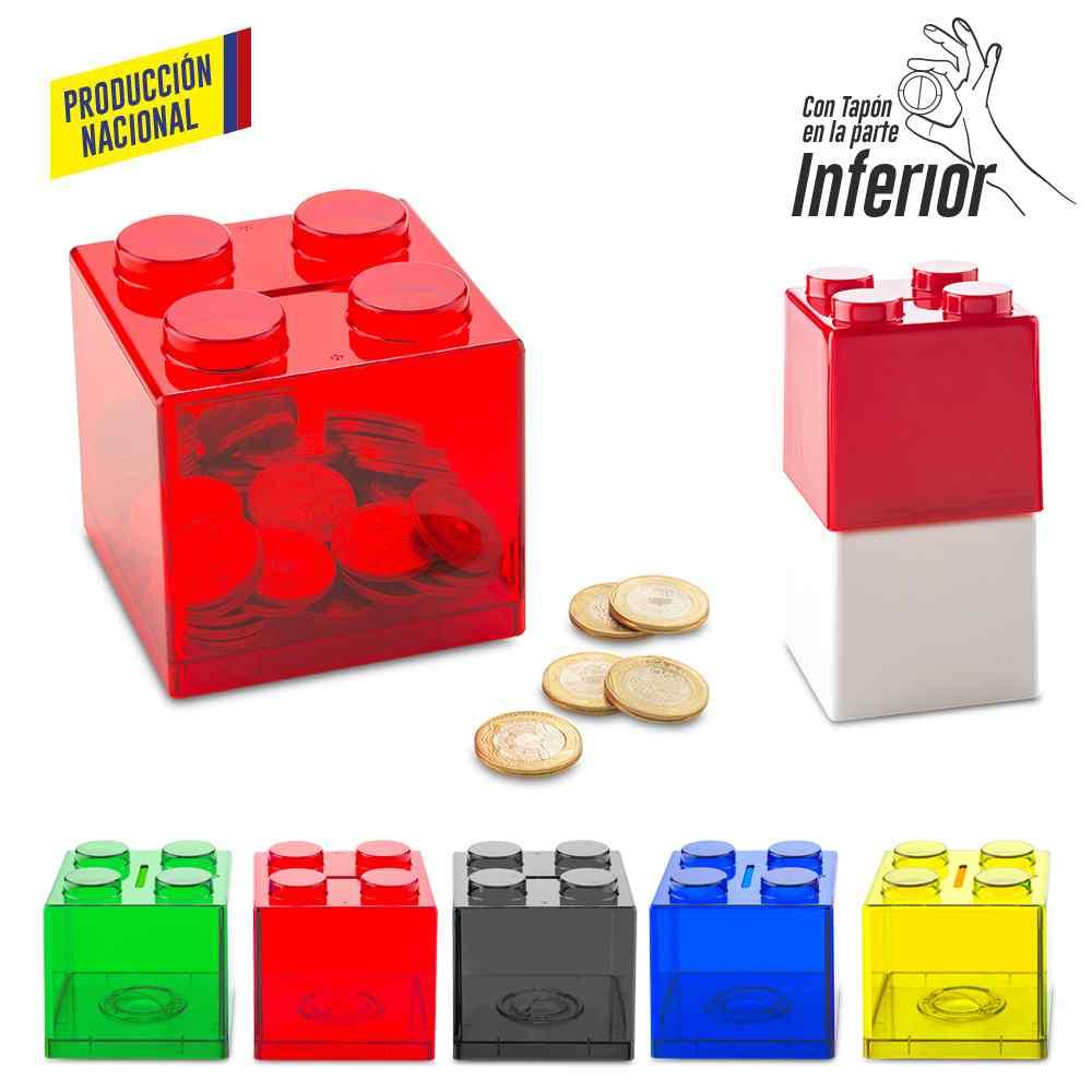 Alcancía Cubo Apilable - Produccion Nacional - Producto promocional personalizable