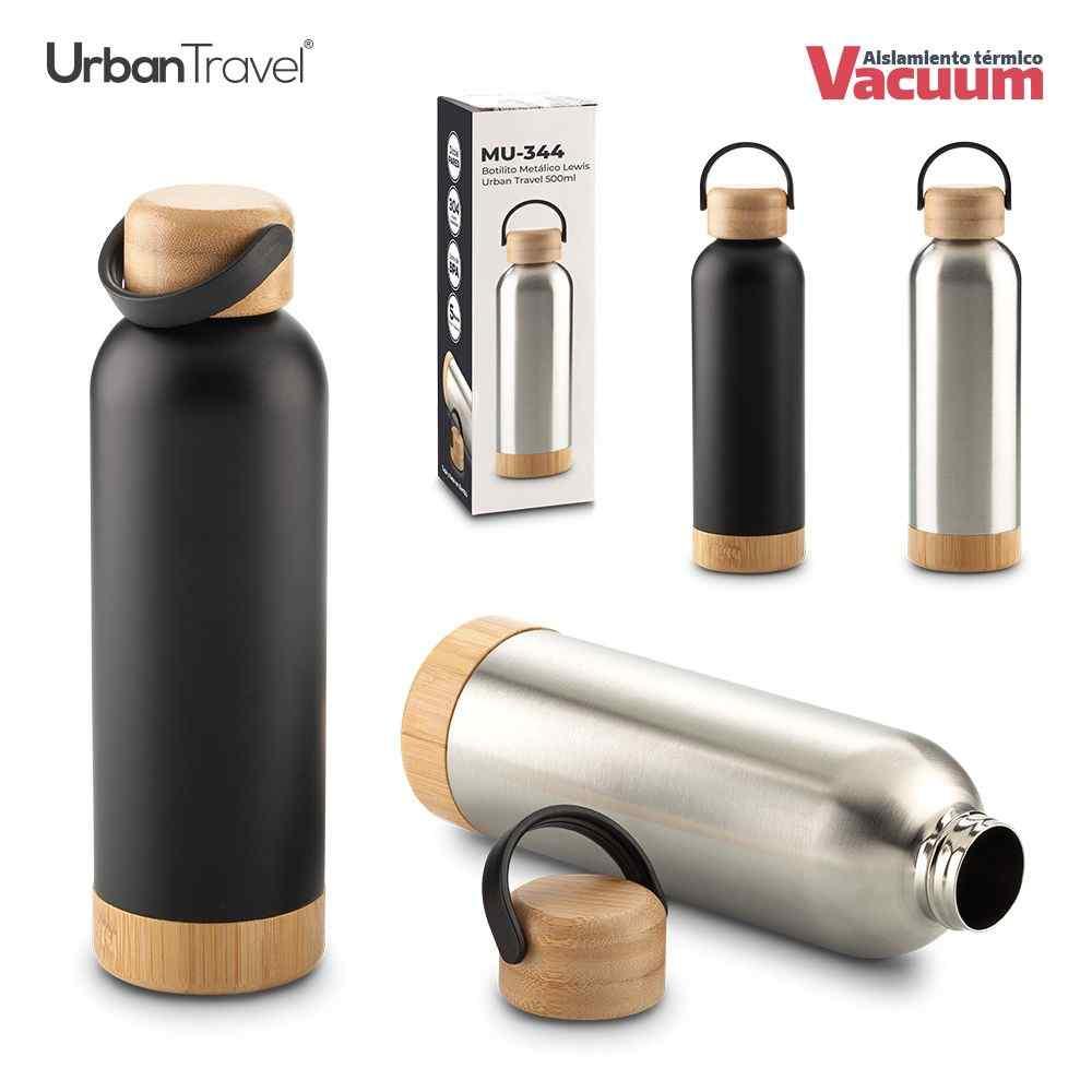 Botilito Metálico Lewis Urban Travel 500ml - Producto promocional personalizable