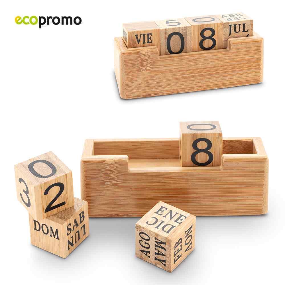 Calendario Perpetuo Wood - Producto promocional personalizable