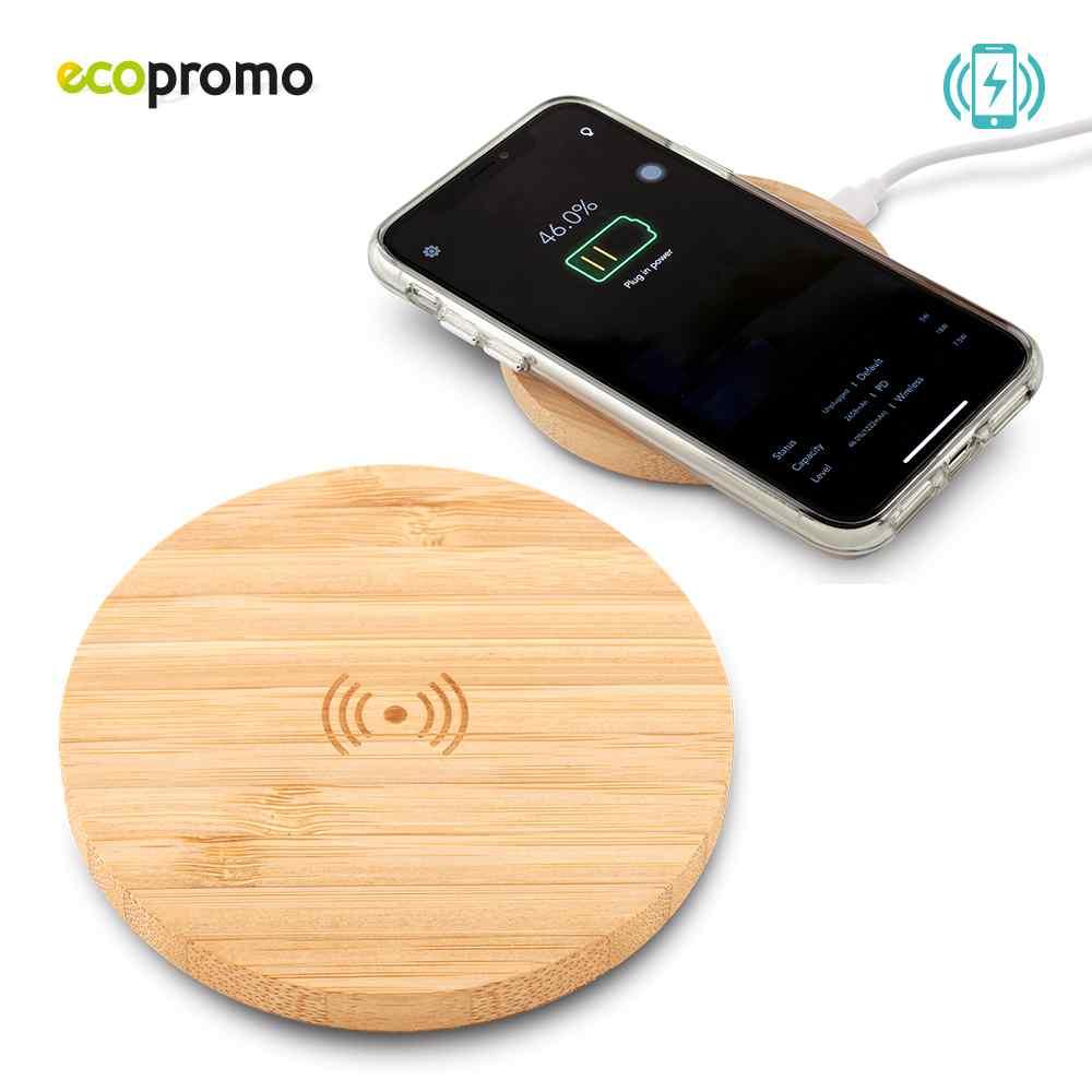Cargador Inalambrico Bamboo ii - Producto promocional personalizable