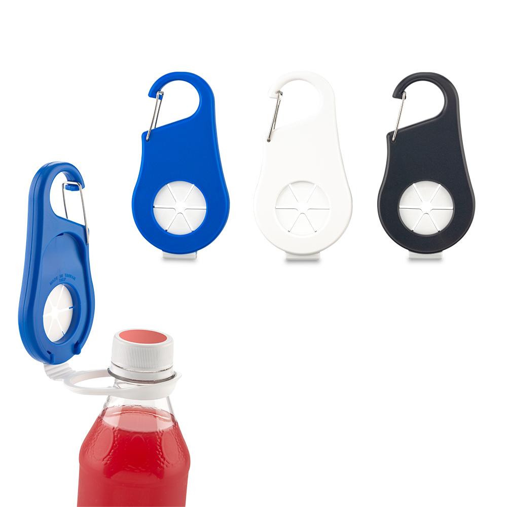 COLGADOR DE BOTELLAS CON CARABINERO - OFERTA - Producto promocional personalizable