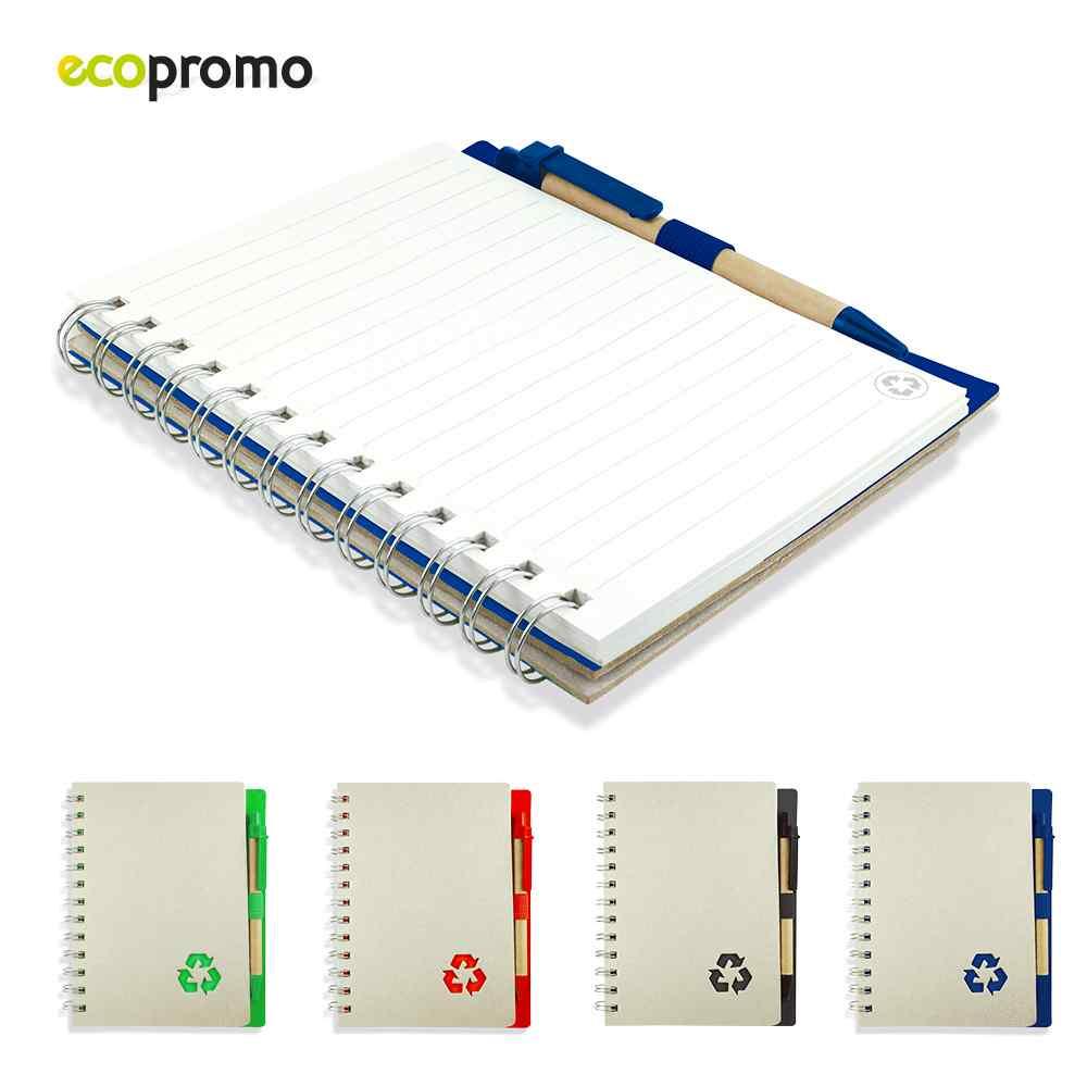 Libreta Con Bolígrafo Recycle Eco - Producto promocional personalizable