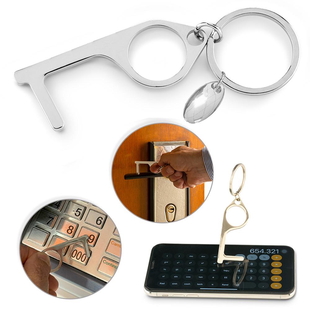 LLAVERO MULTIUSOS METALICO TOUCH FREE ML-386 - OFERTA - Producto promocional personalizable