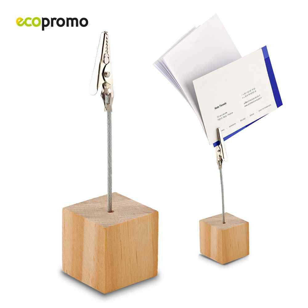 Memo Clip Bamboo ii - Producto promocional personalizable