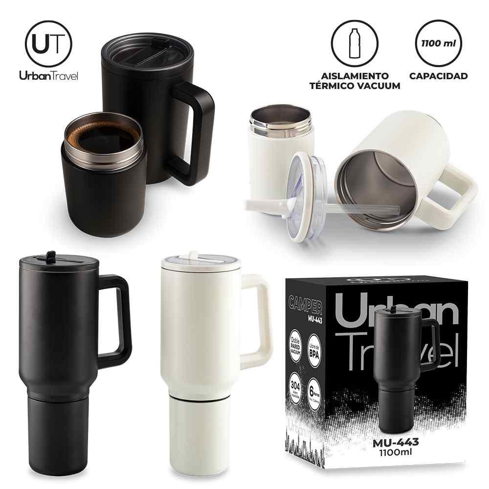 Mug Metálico Camper Urban Travel 1100 ml - Producto promocional personalizable