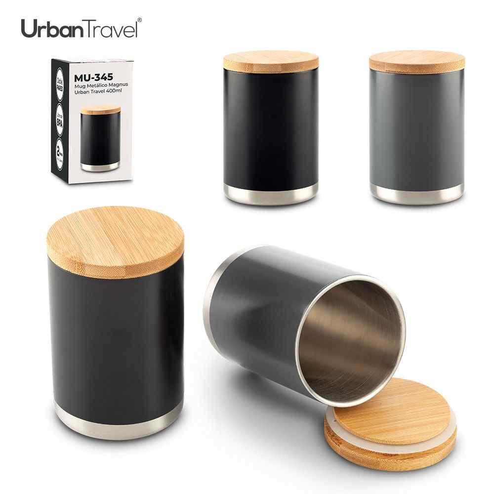 Mug Metálico Magnus Urban Travel 400ml - Producto promocional personalizable