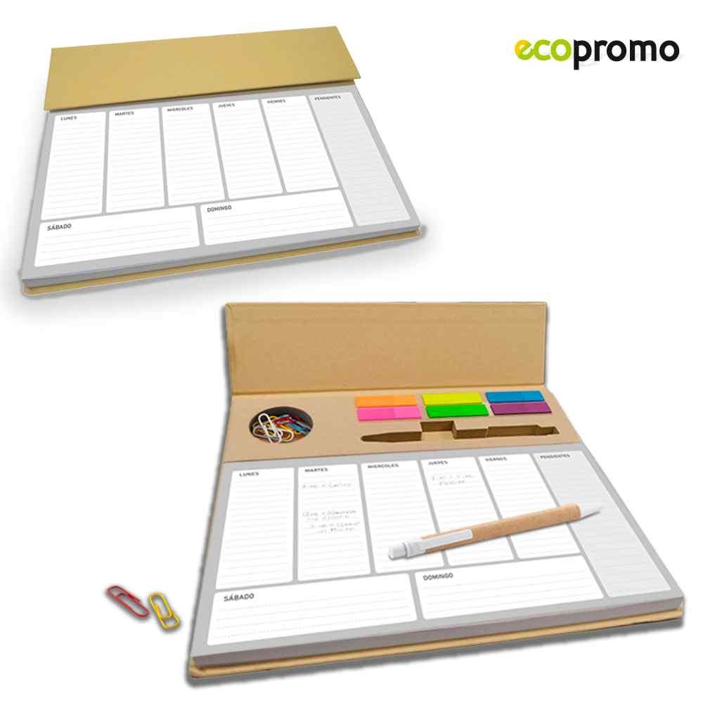 Planeador Semanal Ecológico - Producto promocional personalizable