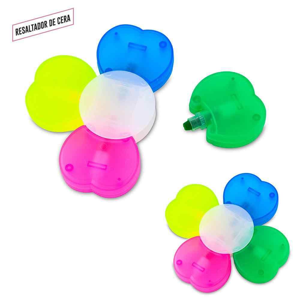 Resaltador Magico en Cera Flower - 4 Colores - Producto promocional personalizable