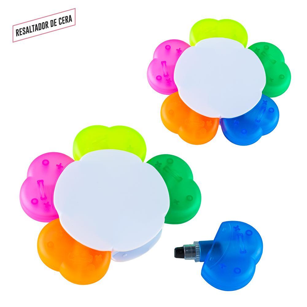 Resaltador Magico en Cera Flower - 5 Colores - Producto promocional personalizable