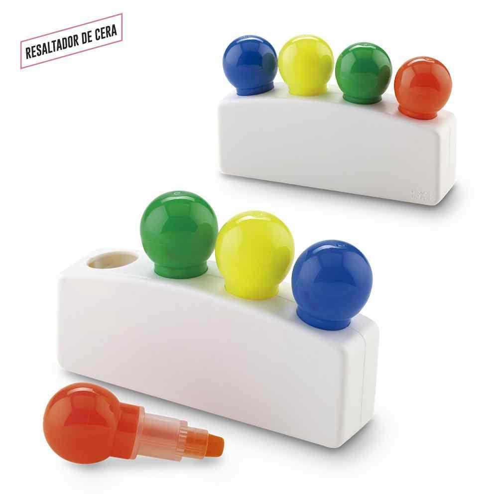 Set de Resaltadores en Cera Quattro - Producto promocional personalizable