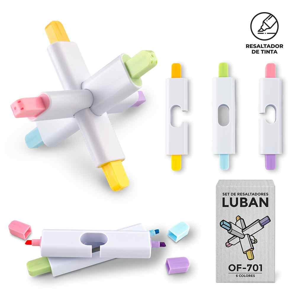 Set de Resaltadores Luban - Producto promocional personalizable