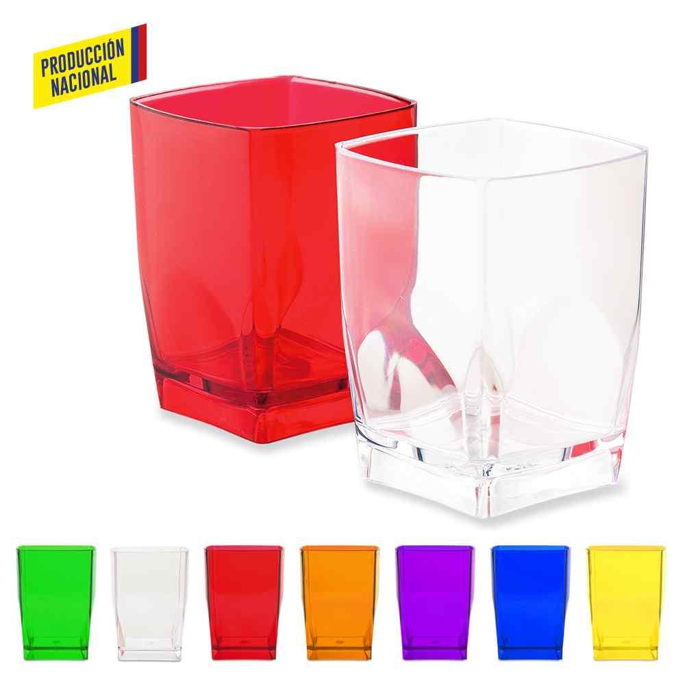 Vaso Cuadrado 7oz Cristal - Produccion Nacional - Producto promocional personalizable