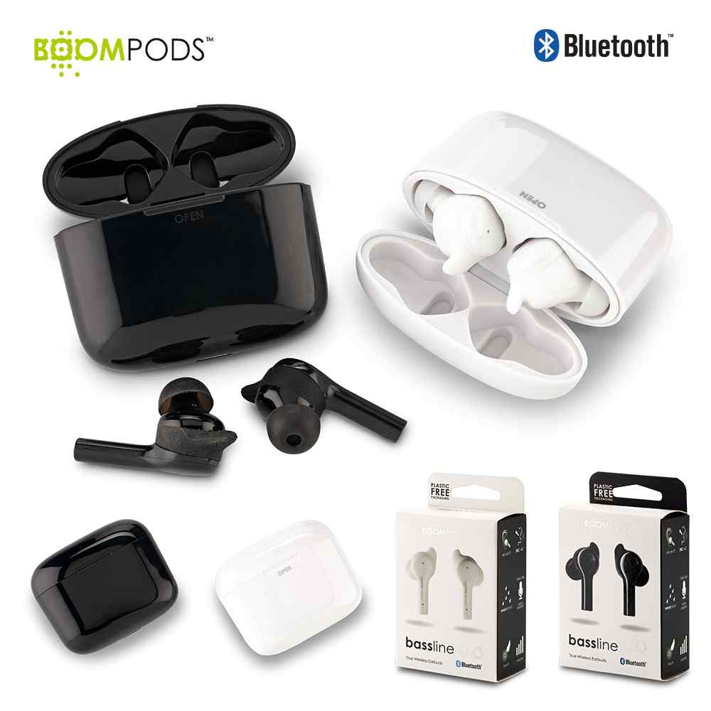 Audífonos Bluetooth Bassline Go Boompods - Producto promocional personalizable
