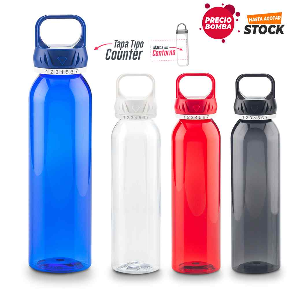 Botilito Plástico Counter 650ml - Precio Bomba - Producto promocional personalizable