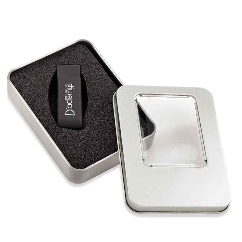 Estuche Metálico Para Memoria Usb Oferta - Producto promocional personalizable