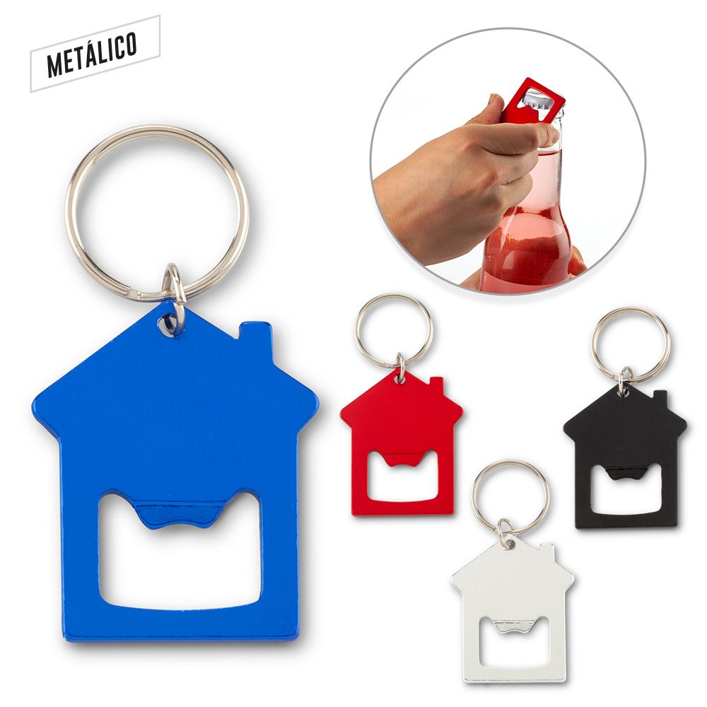 Llavero Destapador House - Producto promocional personalizable