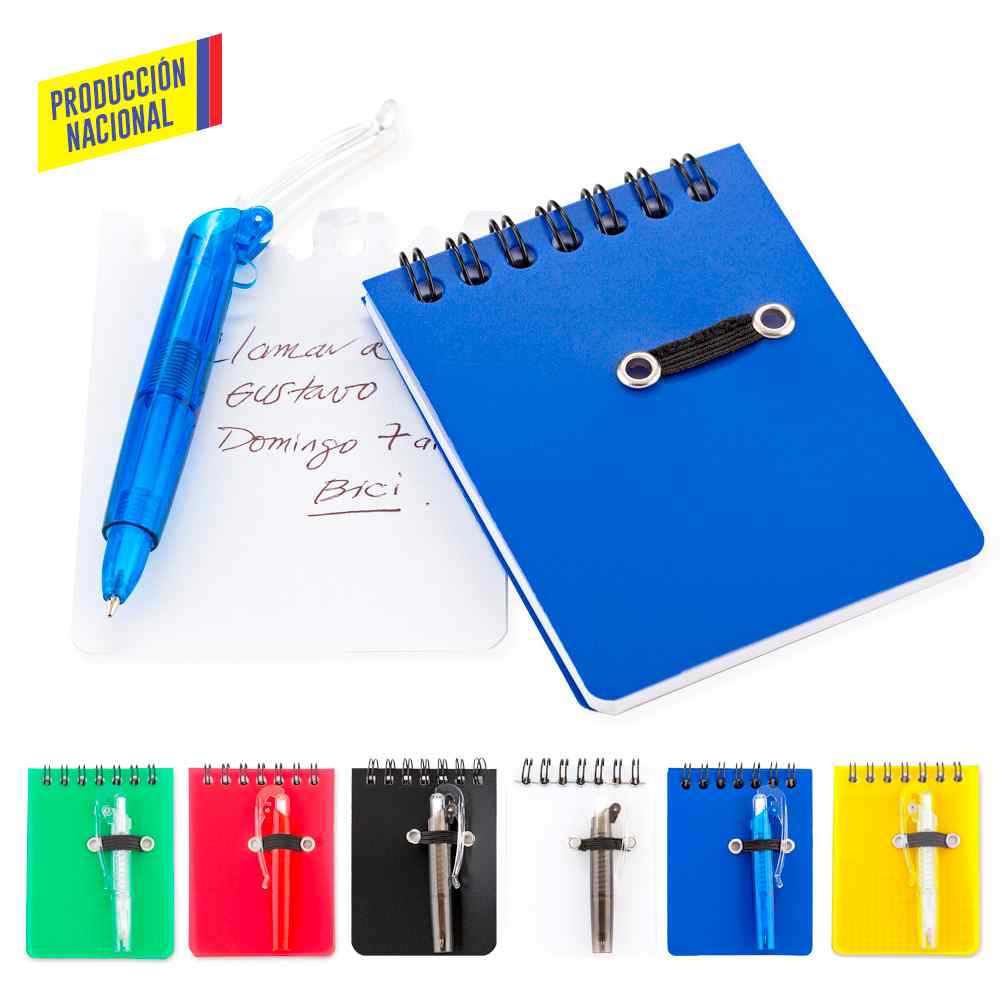 Mini Libreta Duo - Producción Nacional Ver Ref Bolian - Producto promocional personalizable