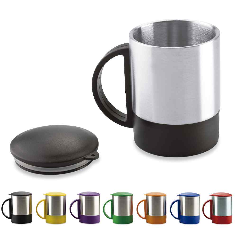 Minimug En Acero Con Tapa - 180ml - Producto promocional personalizable