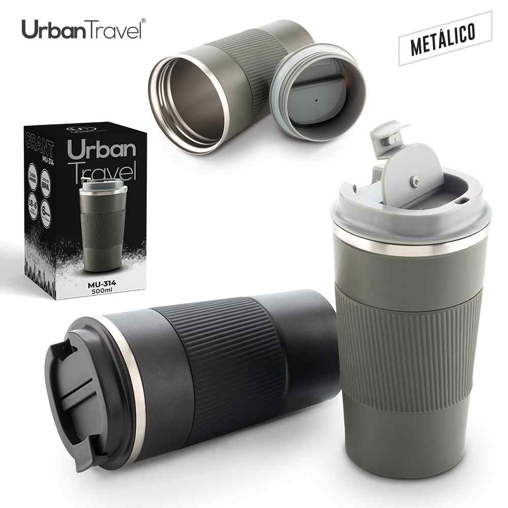 Mug Metálico Grant Urban Travel 500ml - Producto promocional personalizable