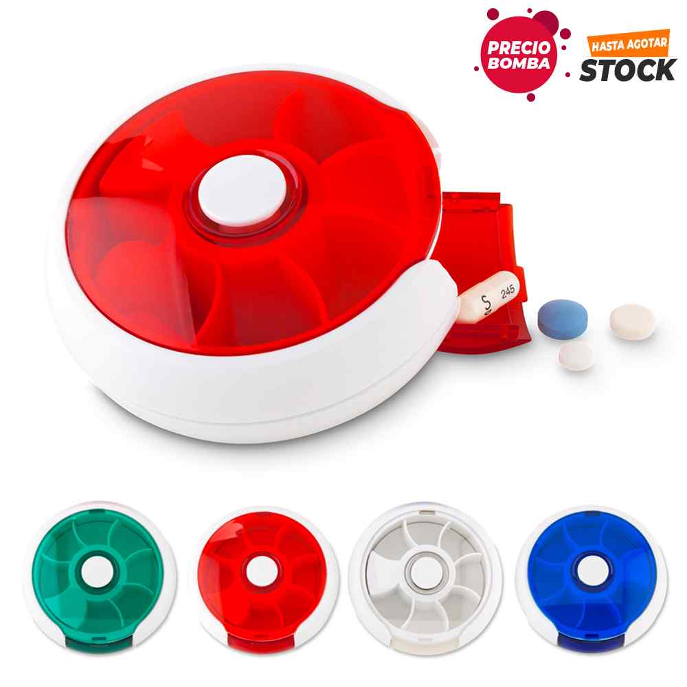 Pastillero Giratorio - Precio Bomba - Producto promocional personalizable