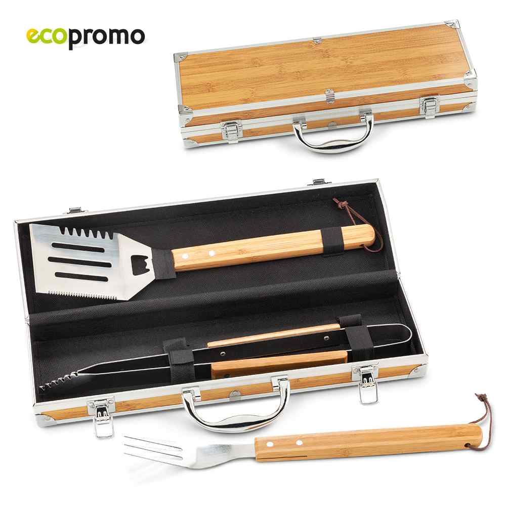 Set Bbq Bamboo - Producto promocional personalizable