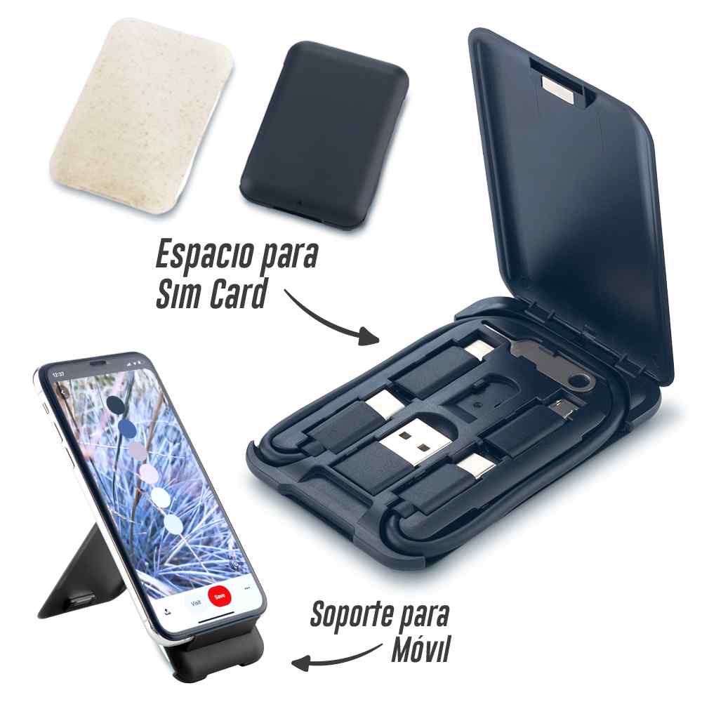 Set De Cables De Carga Mini Kit - Producto promocional personalizable
